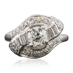 14KT White Gold 1.29ctw Diamond Ring