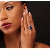 Image 3 : 14KT Two-Tone Gold 9.41ct GIA Certified Tanzanite and Diamond Ring