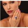 Image 3 : 14KT White Gold 5.76ct Tanzanite and Diamond Ring