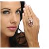 Image 2 : 14KT Rose Gold 22.46ct Morganite and Diamond Ring