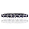 Image 2 : 14KT White Gold 16.38ctw Sapphire and Diamond Bracelet