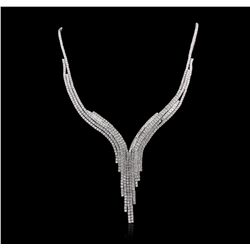 18KT White Gold 22.61ctw Diamond Necklace