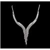 Image 1 : 18KT White Gold 22.61ctw Diamond Necklace