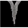 Image 2 : 18KT White Gold 22.61ctw Diamond Necklace