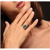 Image 3 : 14KT White Gold 4.01ct Emerald and Diamond Ring