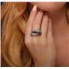 Image 4 : 14KT White Gold 0.59ctw Sapphire and Diamond Ring