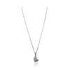 Image 2 : 14KT White Gold 0.78ctw Diamond Pendant With Chain