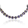 Image 4 : 14KT Yellow Gold 38.71ctw Tanzanite and Diamond Necklace