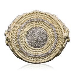 14KT Yellow Gold 1.10ctw Diamond Ring