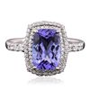 Image 1 : 14KT White Gold 2.51ct Tanzanite and Diamond Ring