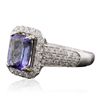 Image 2 : 14KT White Gold 2.41ct Tanzanite and Diamond Ring