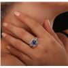Image 4 : 14KT White Gold 2.41ct Tanzanite and Diamond Ring