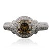 Image 1 : 14KT Two-Tone Gold 1.30ctw Diamond Ring