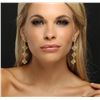 Image 1 : 18KT Two-Tone Gold 5.00ctw Diamond Earrings