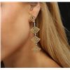Image 2 : 18KT Two-Tone Gold 5.00ctw Diamond Earrings