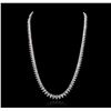 Image 4 : Platinum 20.76ctw Diamond Tennis Necklace