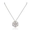 Image 1 : 14KT White Gold 1.00ctw Diamond Pendant With Chain