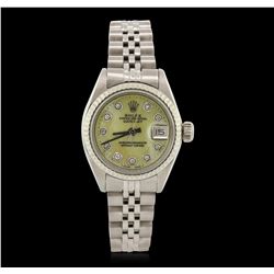 Ladies Rolex Stainless Steel DateJust Wristwatch