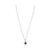 Image 2 : 18KT White Gold 3.18ct Sapphire and Diamond Pendant With Chain
