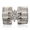 Image 1 : 18KT White Gold 5.63ctw Diamond Ring