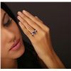 Image 3 : 18KT White Gold 2.00ct Tanzanite and Diamond Ring