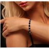 Image 4 : 14KT White Gold 28.64ctw Sapphire and Diamond Bracelet