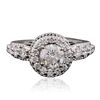 Image 1 : 18KT White Gold 1.75ctw Diamond Ring