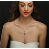 Image 3 : 14KT White Gold 4.55ct Tanzanite and Diamond Pendant With Chain