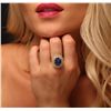 Image 3 : 14KT Yellow Gold 7.38ct Tanzanite and Diamond Ring