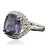 Image 2 : 14KT White Gold 5.38ct Tanzanite and Diamond Ring