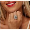 Image 5 : 14KT Yellow Gold 5.72ct Aquamarine and Diamond Ring