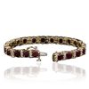 Image 2 : 14KT Yellow Gold 11.13ctw Ruby and Diamond Bracelet