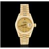 Image 2 : Ladies Rolex 18KT Yellow Gold DateJust Wristwatch