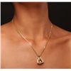 Image 2 : 14KT Yellow Gold 4.83ct Citrine and Diamond Pendant