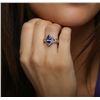 Image 5 : 14KT White Gold 2.28ct Tanzanite and Diamond Ring