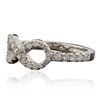 Image 2 : 14KT White Gold 0.56ctw Diamond Ring