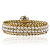 Image 1 : 14KT Yellow Gold Pearl Bangle