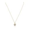 Image 2 : 14KT Yellow Gold 0.10ctw Diamond Pendant With Chain