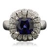 Image 1 : 14KT White Gold 2.25ct Tanzanite and Diamond Ring