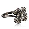 Image 2 : 14KT Black Gold 1.03ctw Diamond Ring