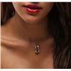 Image 2 : 14KT Yellow Gold 2.71ct Ruby and Diamond Pendant With Chain