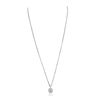 Image 2 : 14KT White Gold 0.83ctw Diamond Pendant With Chain