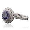 Image 2 : 14KT White Gold 2.01ct Tanzanite and Diamond Ring