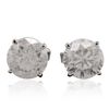 Image 1 : 14KT White Gold 2.93ctw Diamond Stud Earrings