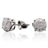 Image 2 : 14KT White Gold 2.93ctw Diamond Stud Earrings