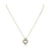 Image 1 : 14KT White Gold 0.55ctw Diamond Pendant With Chain