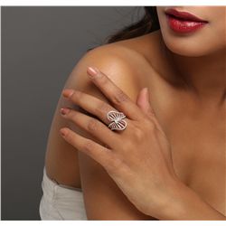 14KT Rose Gold 0.86ctw Diamond Ring