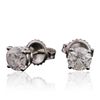 Image 2 : 14KT White Gold 1.40ctw Diamond Stud Earrings