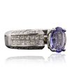 Image 2 : 14KT White Gold 3.24ct Tanzanite and Diamond Ring