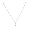 Image 2 : 14KT White Gold 0.25ct Diamond Pendant With Chain